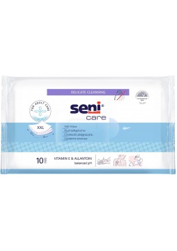 Влажные салфетки для ухода за кожей Seni Care, 10 шт